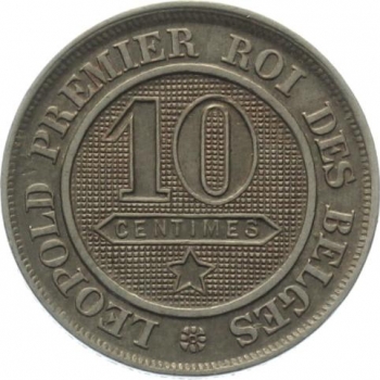 Belgien 10 Cents 1862 - Des Belges - Leopold I.